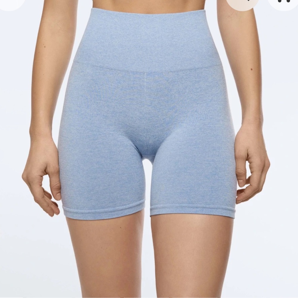 Alpine High Waist Medium Teal Gym/Biker Shorts